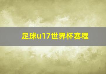 足球u17世界杯赛程