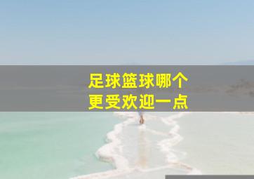 足球篮球哪个更受欢迎一点