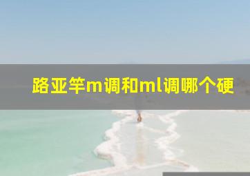 路亚竿m调和ml调哪个硬