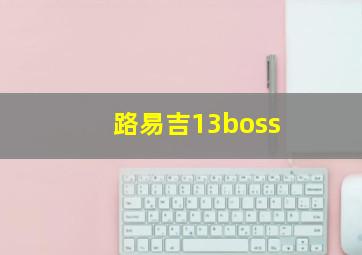 路易吉13boss