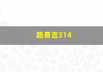 路易吉314