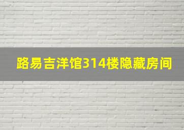 路易吉洋馆314楼隐藏房间