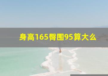 身高165臀围95算大么