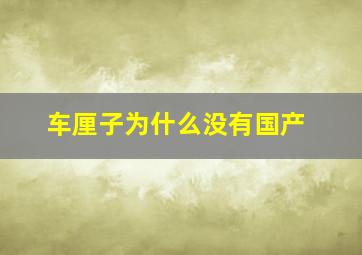 车厘子为什么没有国产