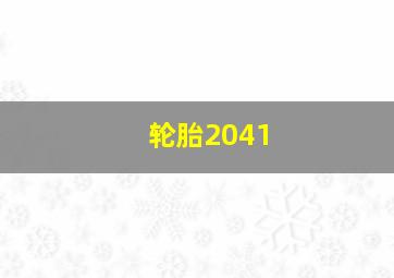 轮胎2041