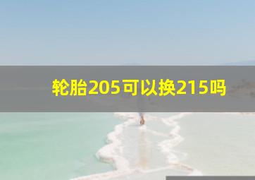 轮胎205可以换215吗