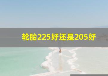 轮胎225好还是205好