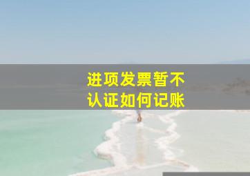 进项发票暂不认证如何记账