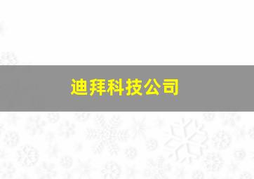 迪拜科技公司