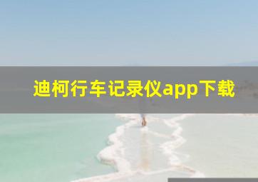 迪柯行车记录仪app下载