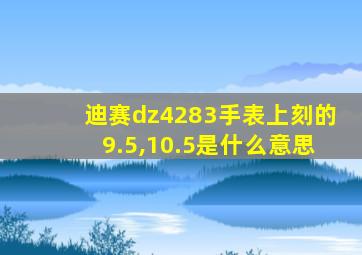 迪赛dz4283手表上刻的9.5,10.5是什么意思