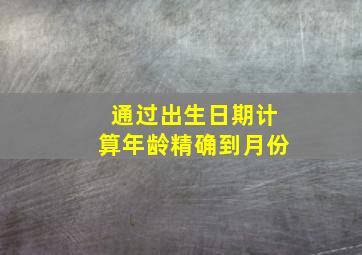 通过出生日期计算年龄精确到月份