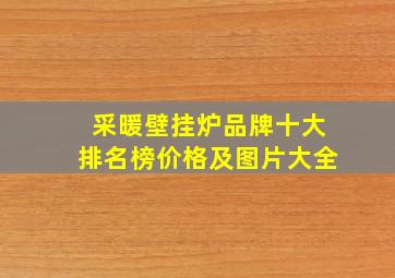 采暖壁挂炉品牌十大排名榜价格及图片大全