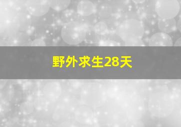 野外求生28天