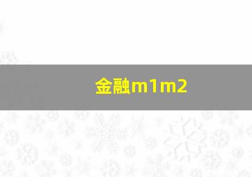 金融m1m2