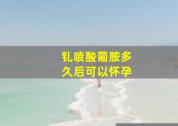 钆喷酸葡胺多久后可以怀孕