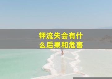 钾流失会有什么后果和危害