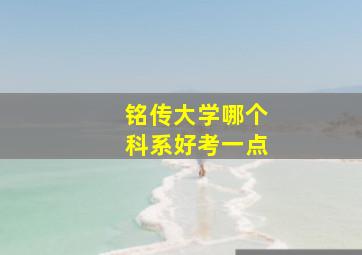 铭传大学哪个科系好考一点