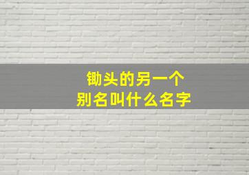 锄头的另一个别名叫什么名字