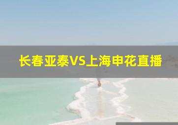 长春亚泰VS上海申花直播