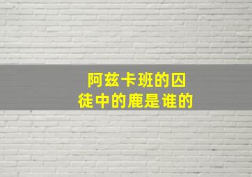 阿兹卡班的囚徒中的鹿是谁的