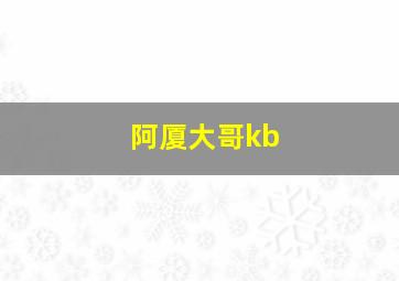 阿厦大哥kb