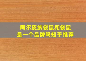 阿尔皮纳袋鼠和袋鼠是一个品牌吗知乎推荐