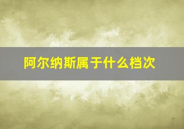 阿尔纳斯属于什么档次