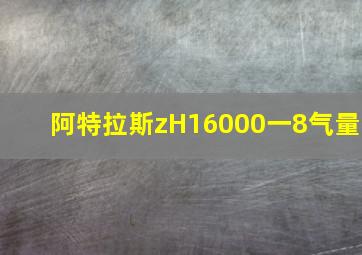 阿特拉斯zH16000一8气量