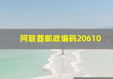 阿联酋邮政编码20610