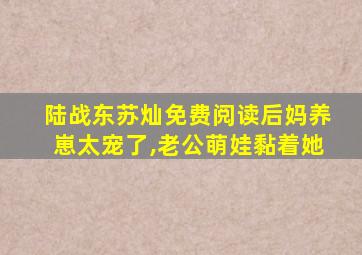 陆战东苏灿免费阅读后妈养崽太宠了,老公萌娃黏着她