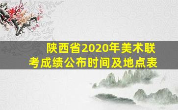 陕西省2020年美术联考成绩公布时间及地点表