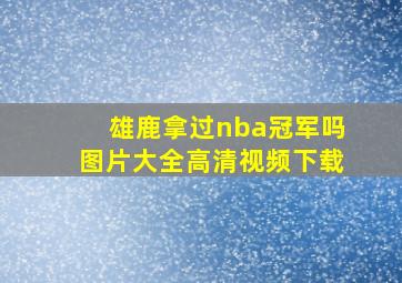 雄鹿拿过nba冠军吗图片大全高清视频下载