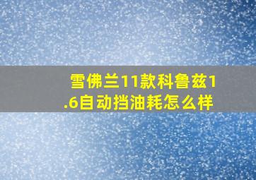 雪佛兰11款科鲁兹1.6自动挡油耗怎么样