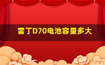 雷丁D70电池容量多大