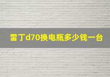 雷丁d70换电瓶多少钱一台