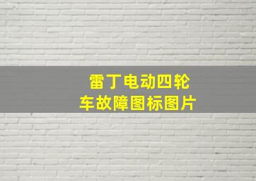 雷丁电动四轮车故障图标图片