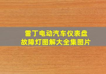 雷丁电动汽车仪表盘故障灯图解大全集图片