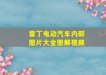 雷丁电动汽车内部图片大全图解视频