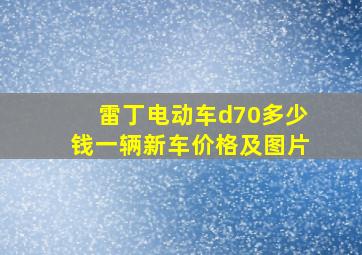 雷丁电动车d70多少钱一辆新车价格及图片