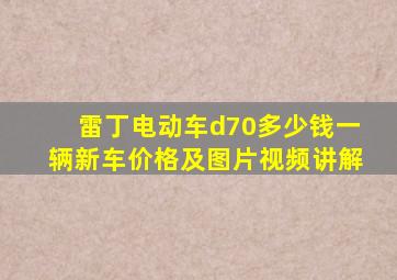 雷丁电动车d70多少钱一辆新车价格及图片视频讲解