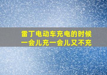 雷丁电动车充电的时候一会儿充一会儿又不充