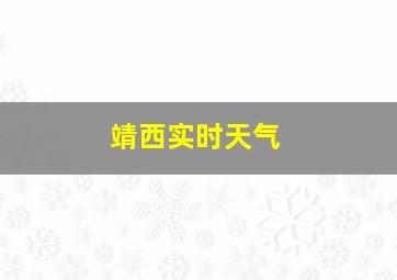 靖西实时天气