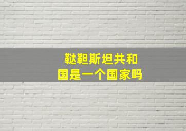 鞑靼斯坦共和国是一个国家吗