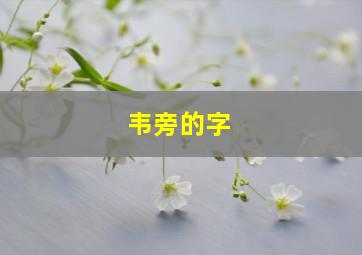 韦旁的字