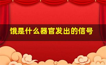 饿是什么器官发出的信号