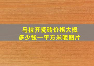 马拉齐瓷砖价格大概多少钱一平方米呢图片