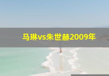 马琳vs朱世赫2009年