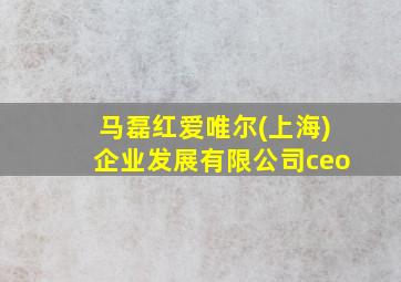 马磊红爱唯尔(上海)企业发展有限公司ceo