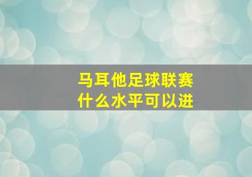 马耳他足球联赛什么水平可以进